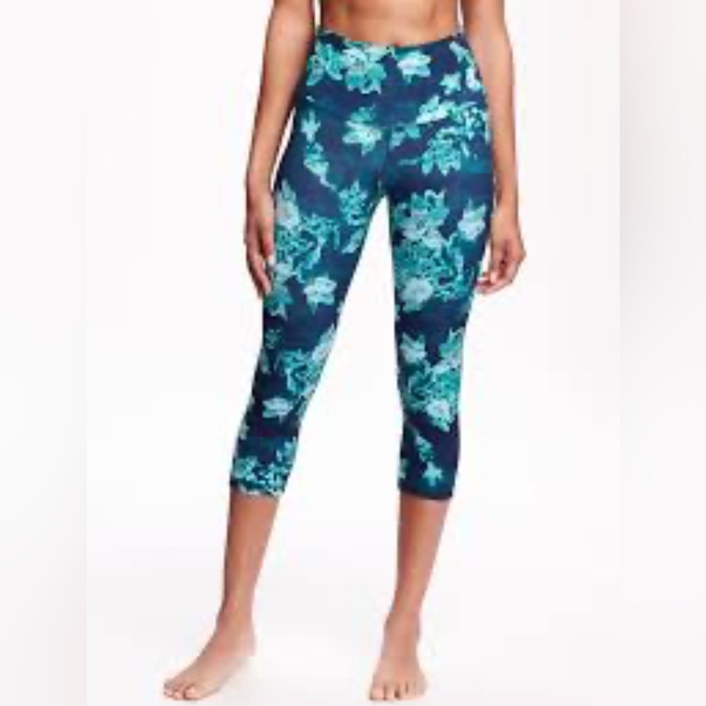 Old Navy Active Teal and Navy Leggings